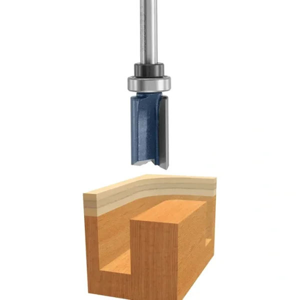Online Bosch 85681M 5/8 In. X 1 In. Carbide Tipped 2-Flute Top Bearing Straight Trim Bit - One-stop shop for professional tools and equipment. Full