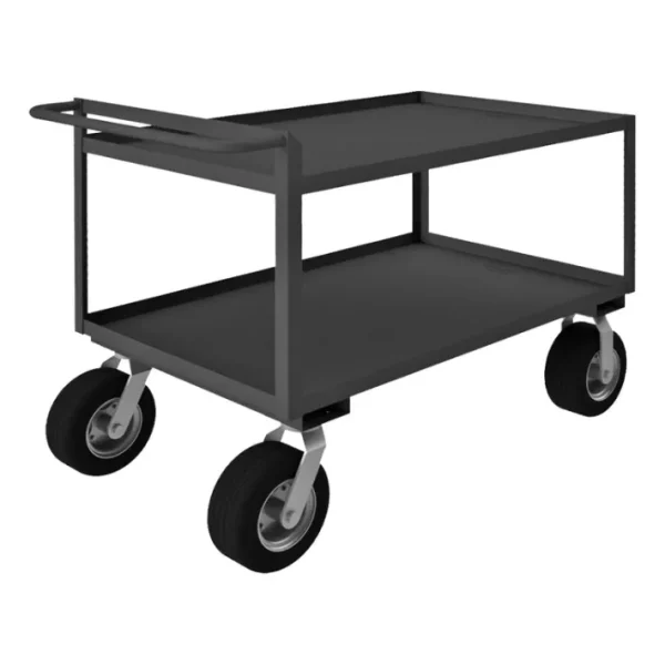 Store Durham RSCR304838ALU10SPN95 STOCK CART, 2 SHELF, RAISED HANDLE, 30-1/4 X 54-1/4 X 38-1/4 - One-stop shop for professional tools and equipment. Hand