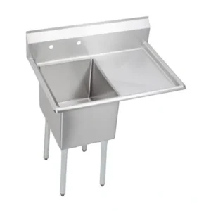Discount Elkay 1C18X24-R-24X Dependabilt Stainless Steel 44-1/2& x 29-13/16& x 44-3/4& 16 Gauge One Compartment Sink w/24& Right Drainboard and Stainless Steel Legs - One-stop shop for professional tools and equipment. Accessories