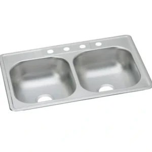 Flash Sale Elkay DDW5023322 Dayton® Stainless Steel 33& x 22& x 7-1/16& Equal Double Bowl Drop-in Sink (50 Pack) - One-stop shop for professional tools and equipment. Full
