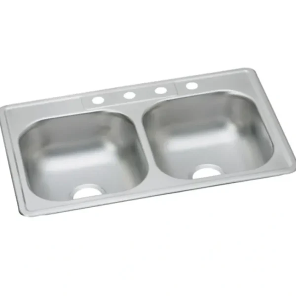 Flash Sale Elkay DDW5023322 Dayton® Stainless Steel 33& x 22& x 7-1/16& Equal Double Bowl Drop-in Sink (50 Pack) - One-stop shop for professional tools and equipment. Full