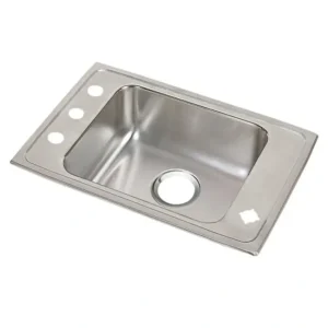 Flash Sale Elkay DRKAD311960 Lustertone® Classic Stainless Steel 31& x 19-1/2& x 6& Single Bowl Drop-in Classroom ADA Sink - One-stop shop for professional tools and equipment. Full