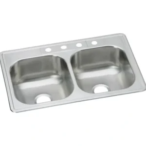 Fashion Elkay DSEW1023322 Dayton® Stainless Steel 33& x 22& x 8-1/16& Equal Double Bowl Drop-in Sink (10 Pack) - One-stop shop for professional tools and equipment. Full