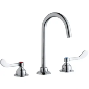 Sale Elkay LK800LGN05T4 8& Centerset with Concealed Deck Laminar Flow Faucet with 5& Gooseneck Spout 4& Wristblade Handles Chrome - One-stop shop for professional tools and equipment. Hand