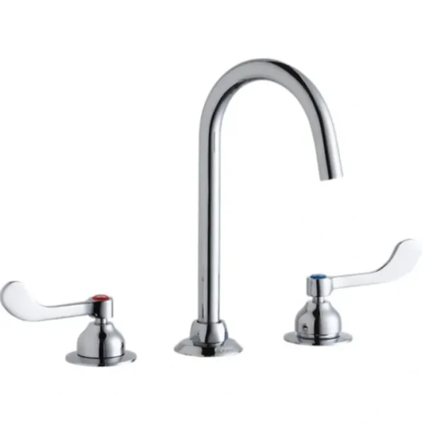 Sale Elkay LK800LGN05T4 8& Centerset with Concealed Deck Laminar Flow Faucet with 5& Gooseneck Spout 4& Wristblade Handles Chrome - One-stop shop for professional tools and equipment. Hand