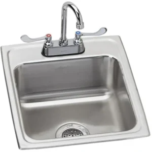 Discount Elkay LR1720C Lustertone® Classic Stainless Steel 17& x 20& x 7-5/8& 2-Hole Single Bowl Drop-in Sink + Faucet Kit - One-stop shop for professional tools and equipment. Full