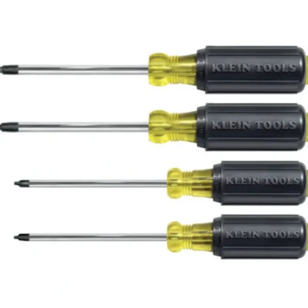 Store Klein Tools 85664 Screwdriver Set- 4Pc. Cushion-Grip Square-Recess - One-stop shop for professional tools and equipment. Hand