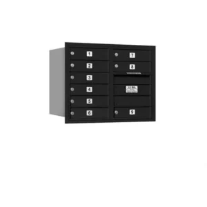 Flash Sale Mailboxes 3706D-09BRP Salsbury 6 Door High Recessed Mounted 4C Horizontal Mailbox with 9 Doors in Black with Private Bccess - Rear Loading - One-stop shop for professional tools and equipment. Full