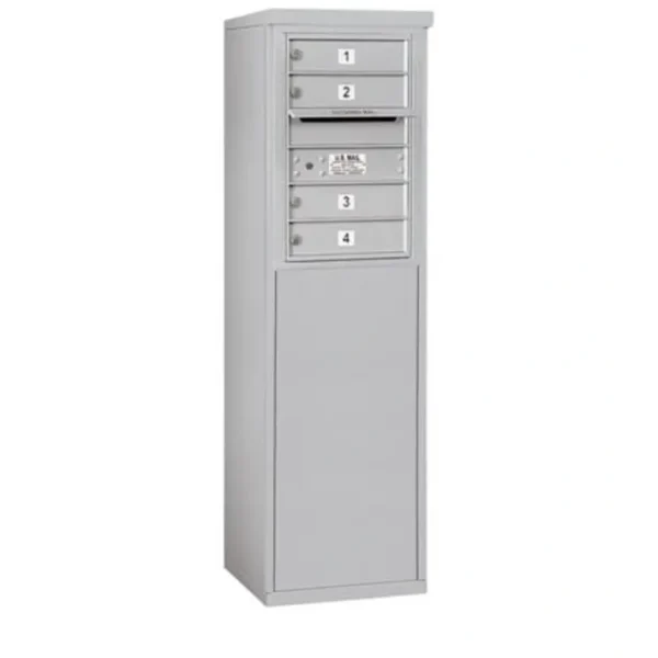 Flash Sale Mailboxes 3906S-04AFP Salsbury 6 Door High Free-Standing 4C Horizontal Mailbox with 4 Doors in Aluminum with Private Access - One-stop shop for professional tools and equipment. Full
