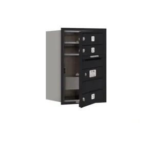 Fashion Mailboxes 3706S-03BFP Salsbury 6 Door High Recessed Mounted 4C Horizontal Mailbox with 3 Doors in Black with Private Bccess - Front Loading - One-stop shop for professional tools and equipment. Full