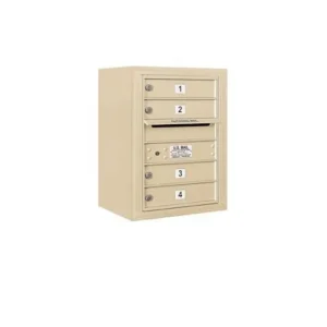 Fashion Mailboxes 3806S-04SFU Salsbury 6 Door High Surface Mounted 4C Horizontal Mailbox with 4 Doors in Sandstone with USPS Sccess - One-stop shop for professional tools and equipment. Full