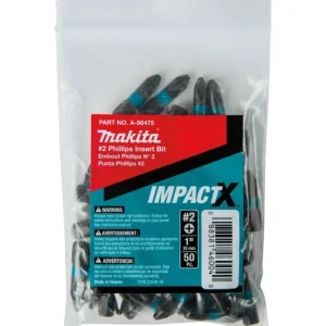 Flash Sale Makita A-96475 ImpactX, #2 Phillips 1³ Insert Bit, 50/pk, Bulk - One-stop shop for professional tools and equipment. Full