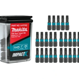 Flash Sale Makita A-97352 ImpactX, T25 Torx® 1³ Insert Bit, 25/pk - One-stop shop for professional tools and equipment. Full