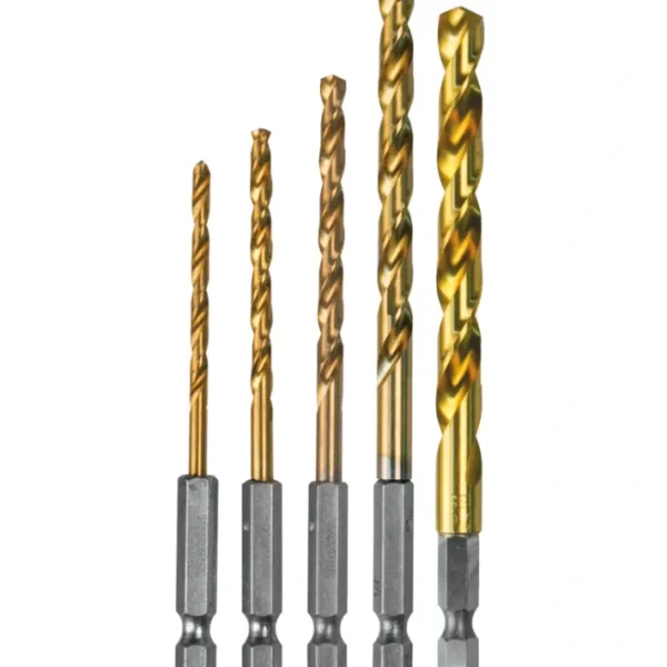 Fashion Makita D-35318 5 Pc. Titanium Coated Drill Bit Set, 1/4& Hex Shank - One-stop shop for professional tools and equipment. Full