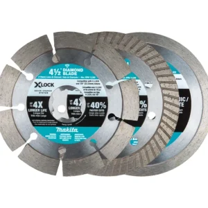 Flash Sale Makita E-12647 X‘LOCK 4‘1/2& Diamond Blade Variety Pack for Masonry Cutting, 3/pc - One-stop shop for professional tools and equipment. Full
