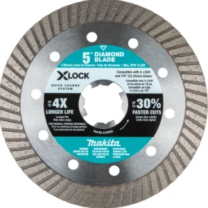 Discount Makita E-07244 X‘LOCK 5& Turbo Rim Diamond Blade for Masonry Cutting - One-stop shop for professional tools and equipment. Full