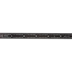 Flash Sale PEC Tools 502-012EZ 12″ 5R Rigid Black Chrome Rule - One-stop shop for professional tools and equipment. Full