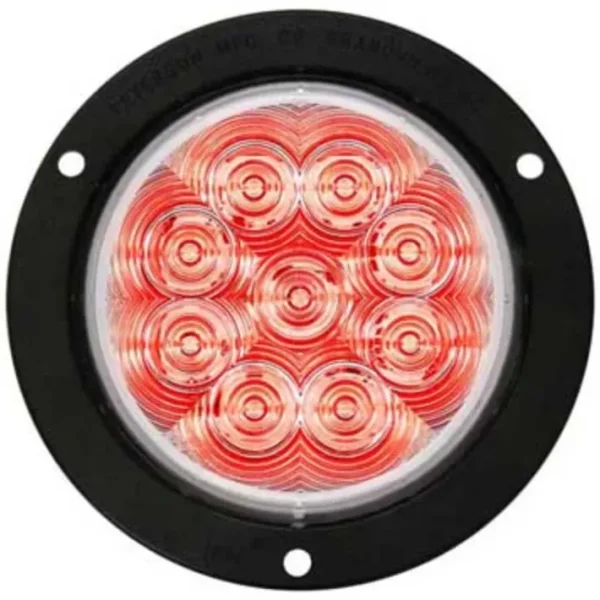 Hot Peterson M818CR-9 Led Stop/Turn/Tail, Round, Amp, Flange-Mount 4″, Multi-Volt, Red, Clear Lens, Bulk Pack - One-stop shop for professional tools and equipment. Full