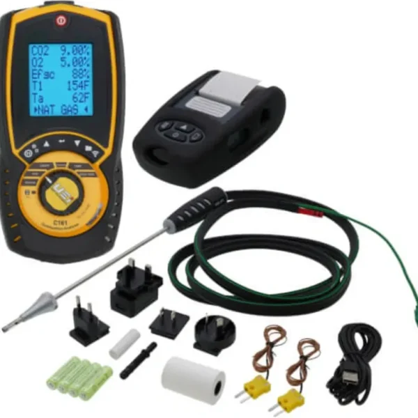 UEI Test C161KIT Flue Gas Combustion Analyzer w/ Printer & Case - One-stop shop for professional tools and equipment.^ Hand
