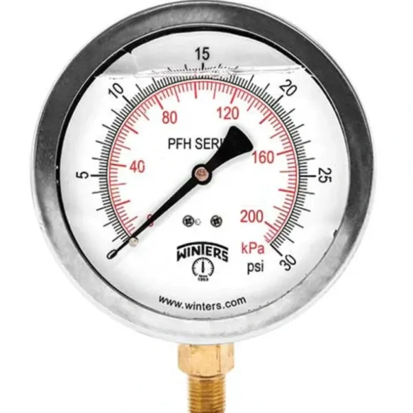 Winters Instruments PFH1526 Pfh Hydraulic Stainless Steel Liquid Filled Pressure Gauge - One-stop shop for professional tools and equipment.^ Power Tools